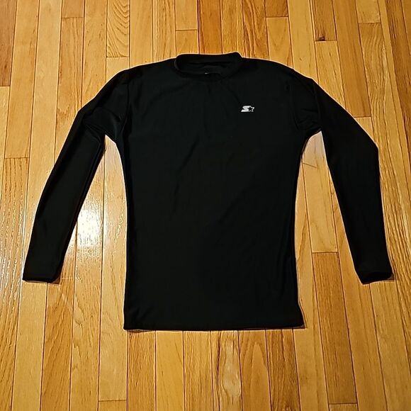 Starter Youth Dri Star Long Sleeve Black Compression Shirt. Size L - Picture 3 of 5